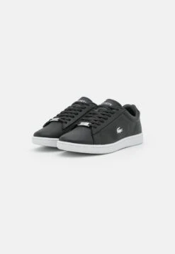 Lacoste CARNABY EVO - Sneaker Low - Black/silver -Lacoste d3141702c4234174a3aaad5b9eee6995