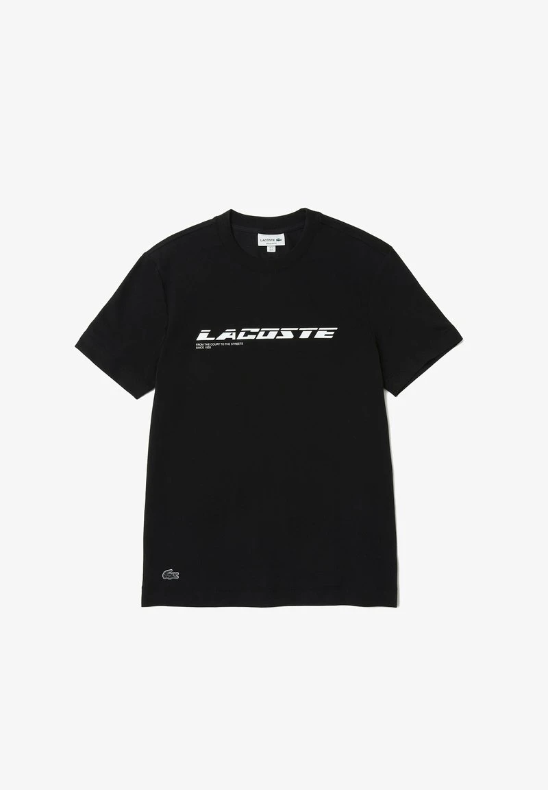 Lacoste T-Shirt Print - Noir 8 Lacoste T-Shirt Print - Noir – Bild 6