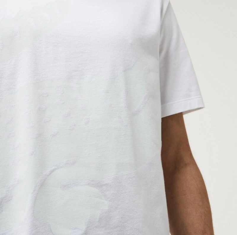 Lacoste Nachtwäsche Shirt - Blanc 6 Lacoste Nachtwäsche Shirt - Blanc – Bild 4