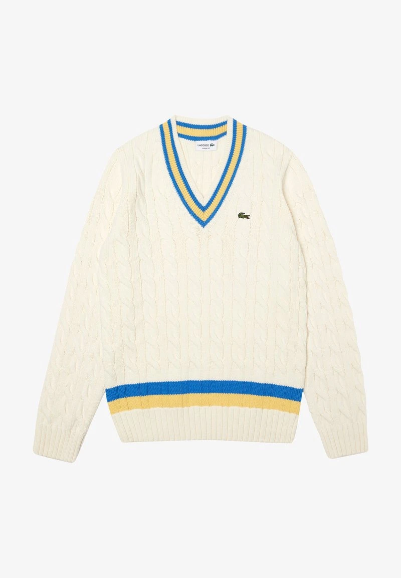 Lacoste Strickpullover - Flour/yellow-marina 8 Lacoste Strickpullover - Flour/yellow-marina – Bild 6