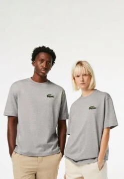 Lacoste TEE-HOMME - T-Shirt Basic - Gris Chiné