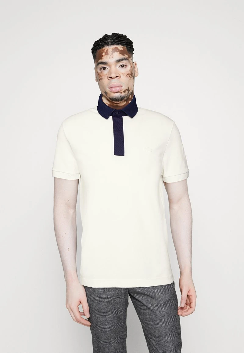 Lacoste Poloshirt - Flour/navy Blue 3 Lacoste Poloshirt - Flour/navy Blue