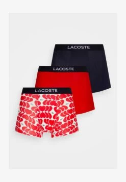 Lacoste 3 PACK - Panties - Red/navy Blue -Lacoste fd723fd2a3b34210aa9cdafb08cc109e