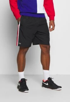 Lacoste Sport TENNIS SHORT BLOCK - Kurze Sporthose - Black
